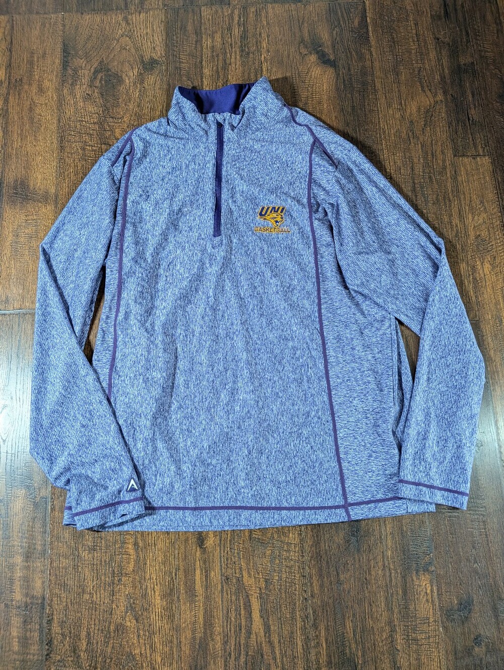 University of Northern Iowa UNI Pullover Mens Large Purple Antigua Athletic